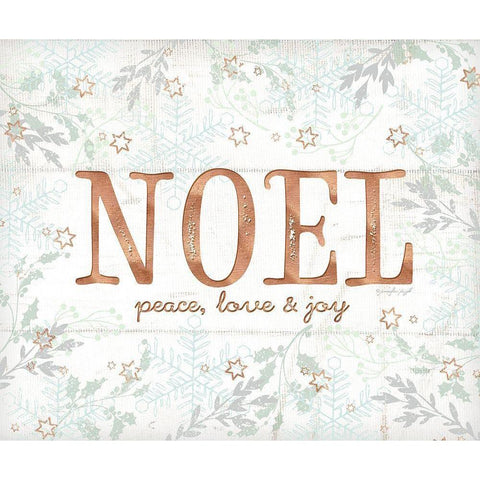 Noel White Modern Wood Framed Art Print by Pugh, Jennifer