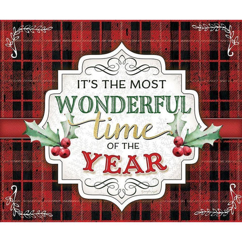 Wonderful Time of the Year White Modern Wood Framed Art Print by Pugh, Jennifer