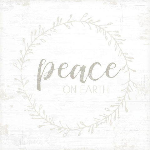 Peace on Earth Gold Ornate Wood Framed Art Print with Double Matting by Pugh, Jennifer