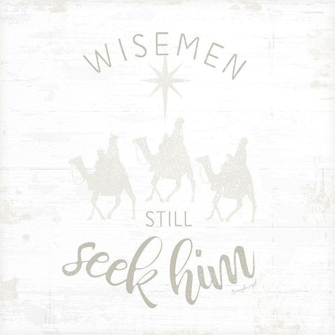 Wisemen Still Seek Him Black Ornate Wood Framed Art Print with Double Matting by Pugh, Jennifer