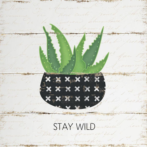 Stay Wild Gold Ornate Wood Framed Art Print with Double Matting by Pugh, Jennifer