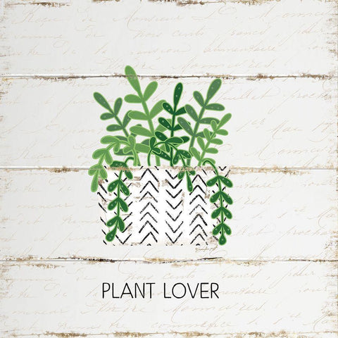 Plant Lover Black Modern Wood Framed Art Print by Pugh, Jennifer