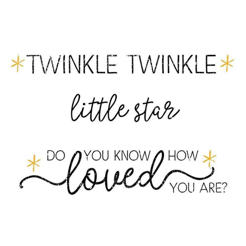 Twinkle Twinkle White Modern Wood Framed Art Print by Pugh, Jennifer