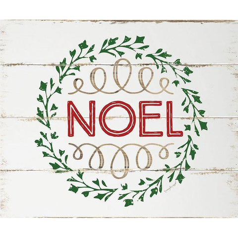 Noel Gold Ornate Wood Framed Art Print with Double Matting by Pugh, Jennifer