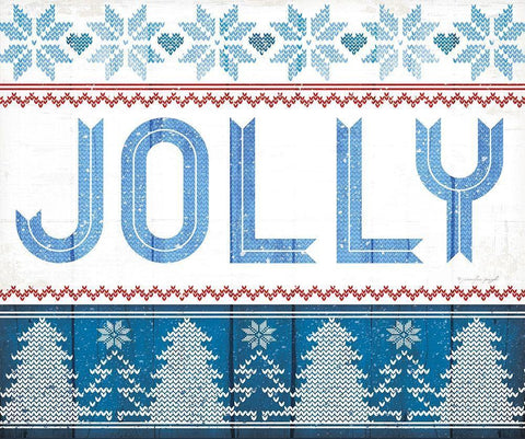 Jolly White Modern Wood Framed Art Print with Double Matting by Pugh, Jennifer