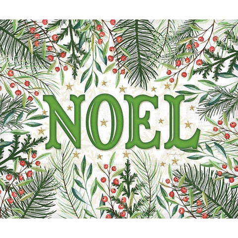 Noel Black Modern Wood Framed Art Print with Double Matting by Pugh, Jennifer