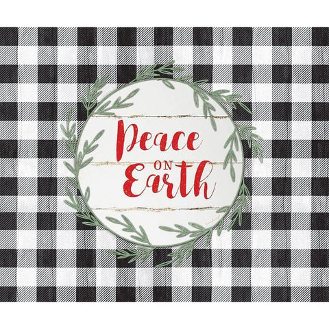 Peace on Earth Gold Ornate Wood Framed Art Print with Double Matting by Pugh, Jennifer