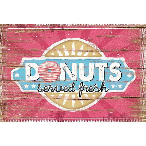 Fresh Donuts Gold Ornate Wood Framed Art Print with Double Matting by Pugh, Jennifer