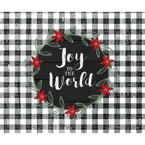 Joy to the World Gold Ornate Wood Framed Art Print with Double Matting by Pugh, Jennifer