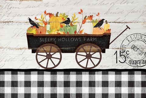 Sleepy Hollows Farm Black Ornate Wood Framed Art Print with Double Matting by Pugh, Jennifer