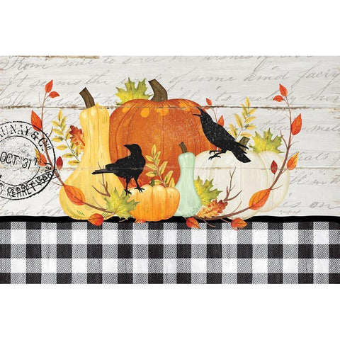 Pumpkins II White Modern Wood Framed Art Print by Pugh, Jennifer