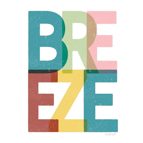 Breeze Black Modern Wood Framed Art Print by Pugh, Jennifer