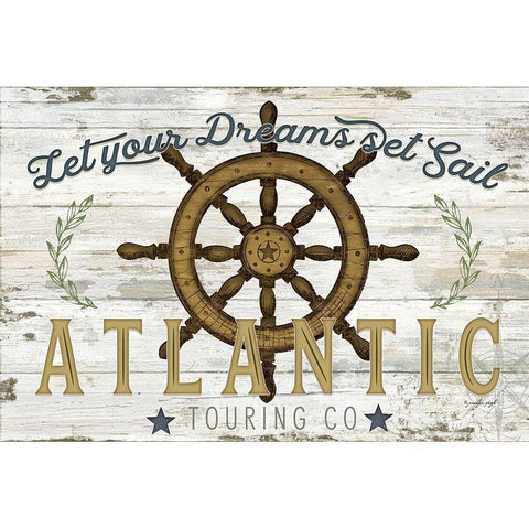 Atlantic Touring Co. Gold Ornate Wood Framed Art Print with Double Matting by Pugh, Jennifer