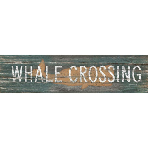 Whale Crossing Gold Ornate Wood Framed Art Print with Double Matting by Pugh, Jennifer