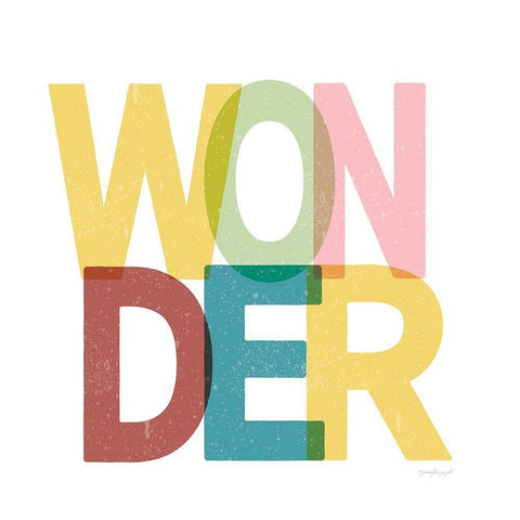 Wonder Black Modern Wood Framed Art Print with Double Matting by Pugh, Jennifer