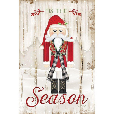 Tis the Season White Modern Wood Framed Art Print by Pugh, Jennifer