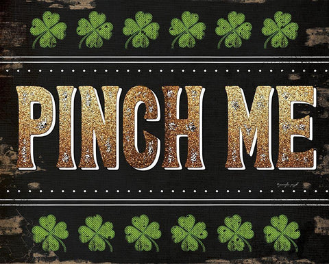 Pinch Me Black Ornate Wood Framed Art Print with Double Matting by Pugh, Jennifer