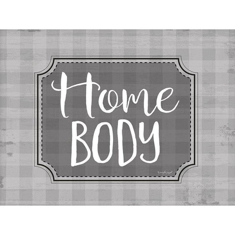 Home Body White Modern Wood Framed Art Print by Pugh, Jennifer