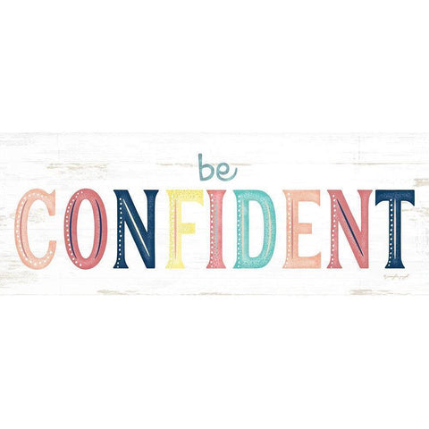 Confident White Modern Wood Framed Art Print by Pugh, Jennifer