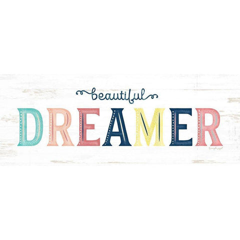 Dreamer White Modern Wood Framed Art Print by Pugh, Jennifer