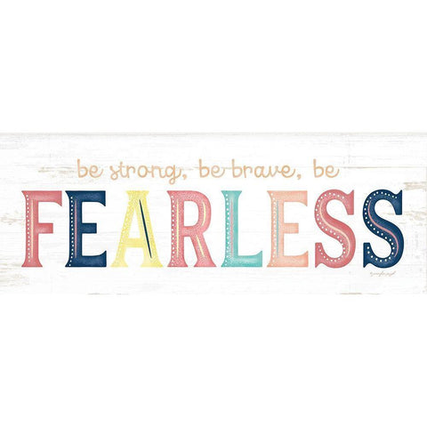 Fearless Gold Ornate Wood Framed Art Print with Double Matting by Pugh, Jennifer