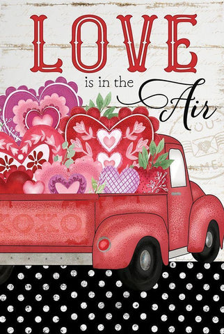 Love is in the Air Black Ornate Wood Framed Art Print with Double Matting by Pugh, Jennifer