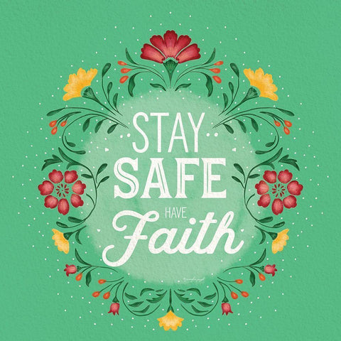 Stay Sfe White Modern Wood Framed Art Print with Double Matting by Pugh, Jennifer