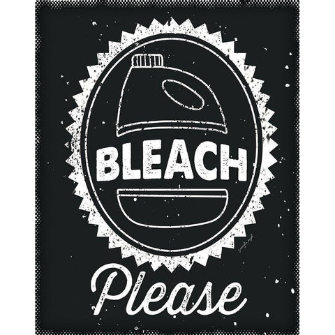 Bleach Please White Modern Wood Framed Art Print by Pugh, Jennifer