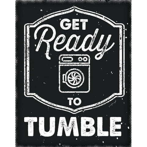 Get Ready to Tumble Black Modern Wood Framed Art Print with Double Matting by Pugh, Jennifer