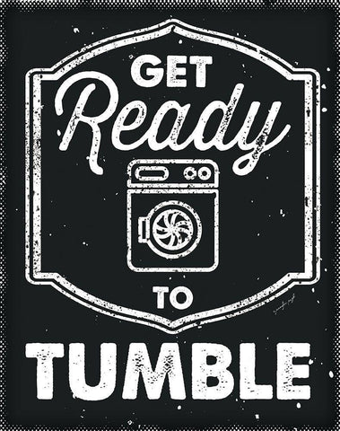 Get Ready to Tumble White Modern Wood Framed Art Print with Double Matting by Pugh, Jennifer