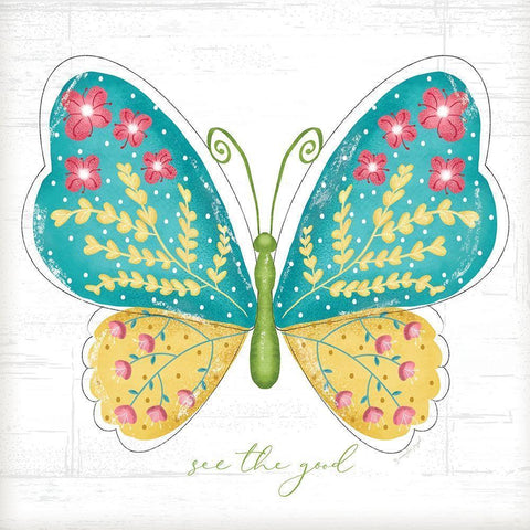 See the Good Black Modern Wood Framed Art Print with Double Matting by Pugh, Jennifer