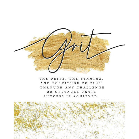 Grit White Modern Wood Framed Art Print by Pugh, Jennifer