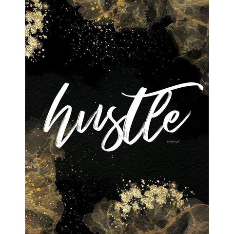 Hustle Gold Ornate Wood Framed Art Print with Double Matting by Pugh, Jennifer