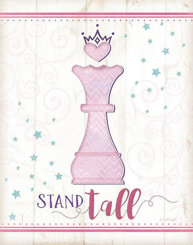 Stand Tall Black Ornate Wood Framed Art Print with Double Matting by Pugh, Jennifer