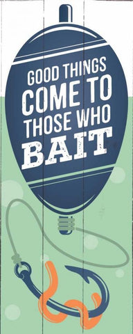 Those Who Bait White Modern Wood Framed Art Print with Double Matting by Brando, JJ