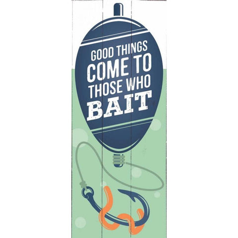 Those Who Bait White Modern Wood Framed Art Print by Brando, JJ