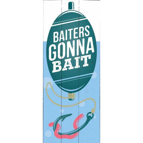 Gonna Bait Black Modern Wood Framed Art Print by Brando, JJ