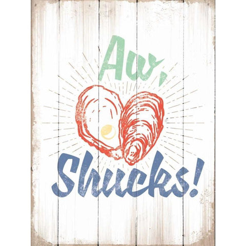 Aw Shucks Black Modern Wood Framed Art Print by Brando, JJ