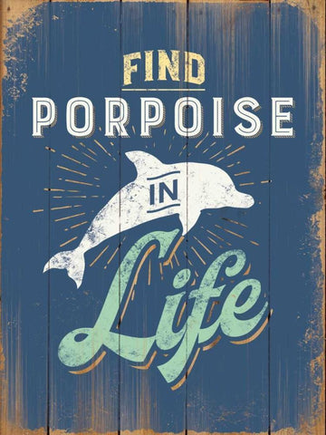 Porpoise Black Ornate Wood Framed Art Print with Double Matting by Brando, JJ