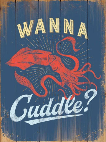 Wanna Cuddle Black Ornate Wood Framed Art Print with Double Matting by Brando, JJ