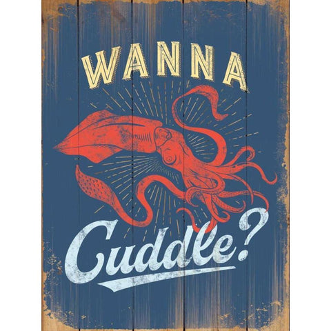 Wanna Cuddle Gold Ornate Wood Framed Art Print with Double Matting by Brando, JJ