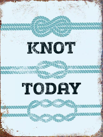 Knot Today White Modern Wood Framed Art Print with Double Matting by Brando, JJ