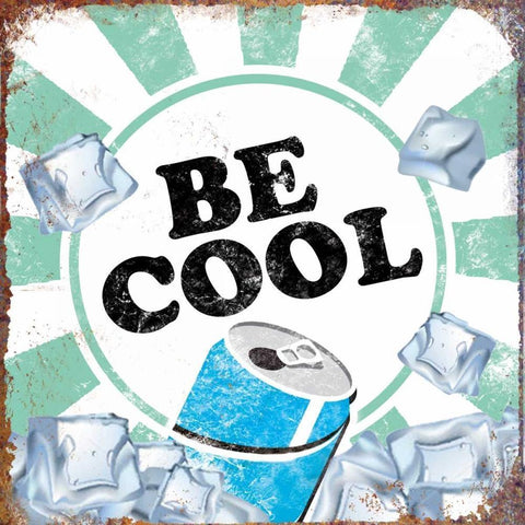 Be Cool White Modern Wood Framed Art Print by Brando, JJ