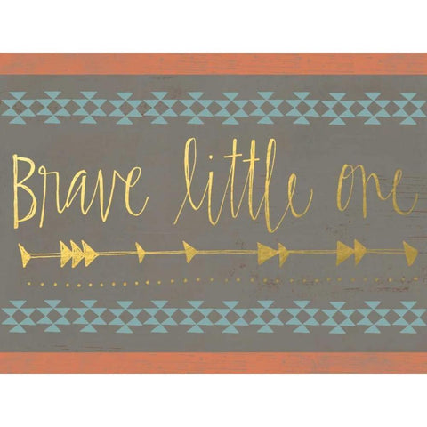 Brave Little One Gold Ornate Wood Framed Art Print with Double Matting by Doucette, Katie