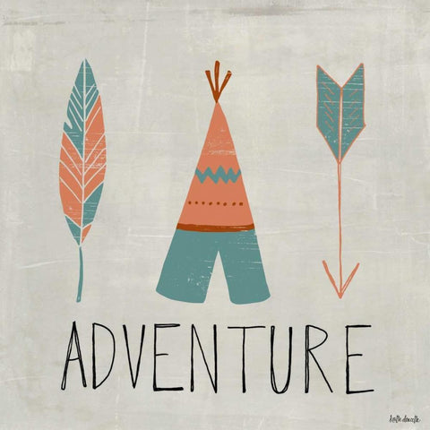 Adventure White Modern Wood Framed Art Print with Double Matting by Doucette, Katie