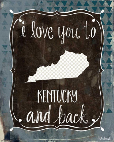 Kentucky and Back Black Ornate Wood Framed Art Print with Double Matting by Doucette, Katie