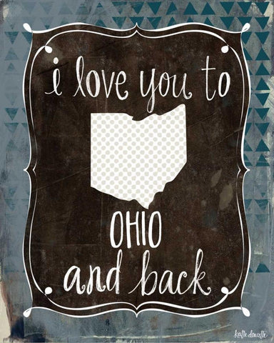 Ohio and Back Black Ornate Wood Framed Art Print with Double Matting by Doucette, Katie