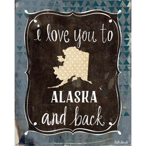 Alaska and Back Gold Ornate Wood Framed Art Print with Double Matting by Doucette, Katie