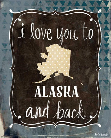 Alaska and Back Black Ornate Wood Framed Art Print with Double Matting by Doucette, Katie