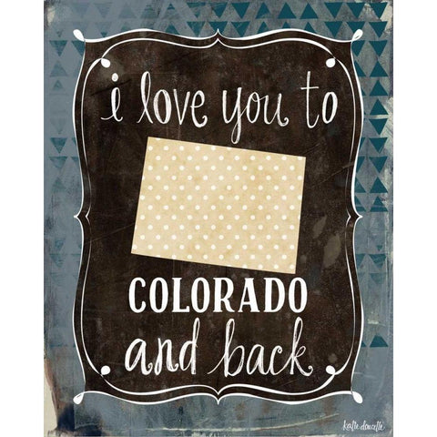 Colorado and Back White Modern Wood Framed Art Print by Doucette, Katie